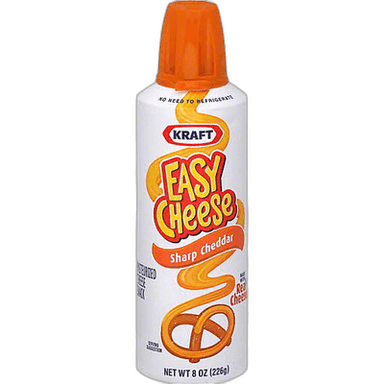 Cheese in pressurized containers