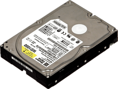 Disassembled computer/computer parts/external hard drives
